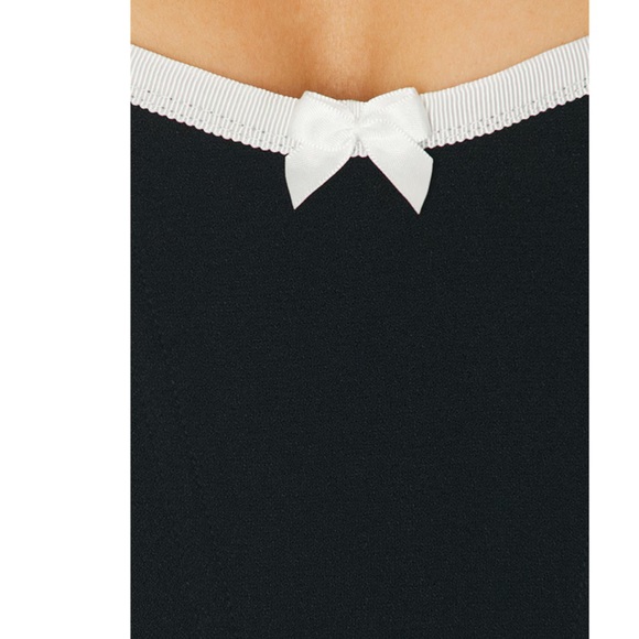 Miaou Black Tank Top with White Trim - Picture 3 of 8